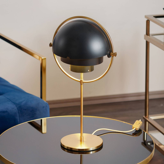 GUBI Multi-Lite bordslampa mässing/svart