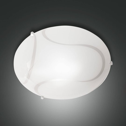 Taklampa Magma av glas, 30 cm