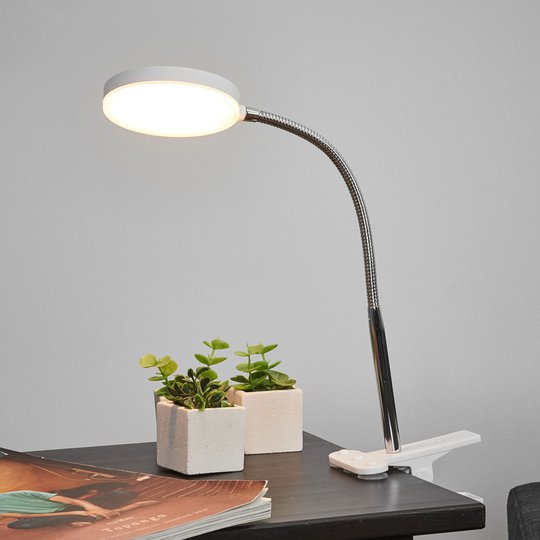 Klämbordslampa Milow med LED och flexarm