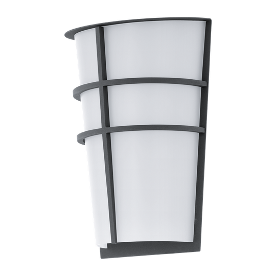 BREGANZO LED VÄGGL. 2L IP44 ANTRACIT/VI (Antracitgrå)
