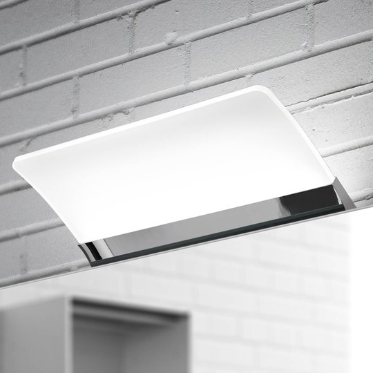 Yttäckande LED-spegellampa Angela, IP44, 16 cm