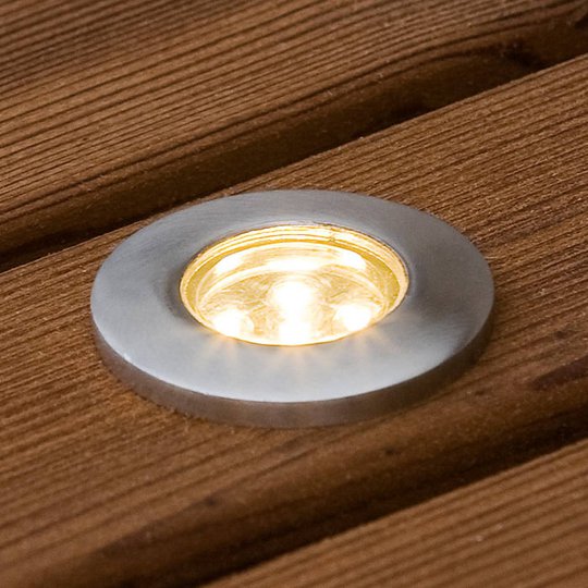 Mini-LED-markinbyggnadsspot platt 6-set