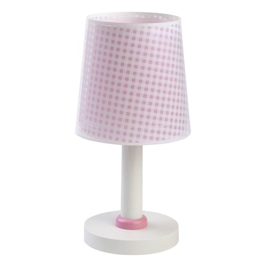 Bordslampa för barnrum Vichy rosa
