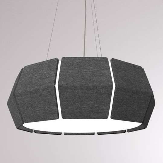 LOUM Decafelt LED-pendellampa svart Ø 54 cm