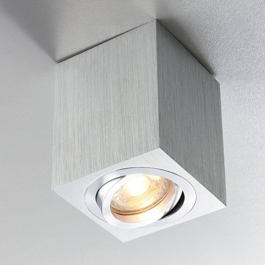 Påbyggnads-downlight ADL8001, aluminium