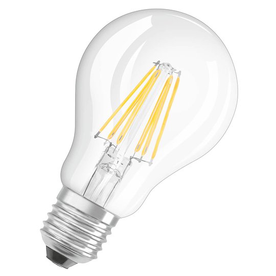 LED-filamentlampa E27 7,5W, varmvit, dimbar
