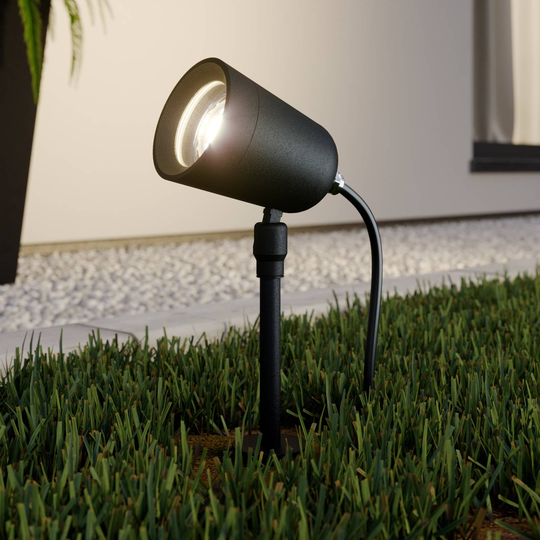 Lindby Elmana markspettspotlight, GU10, IP65