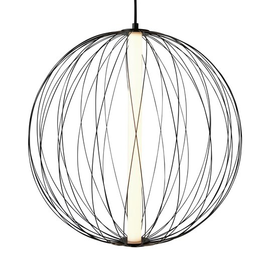 LED-hänglampa Atomic med variabel skärm