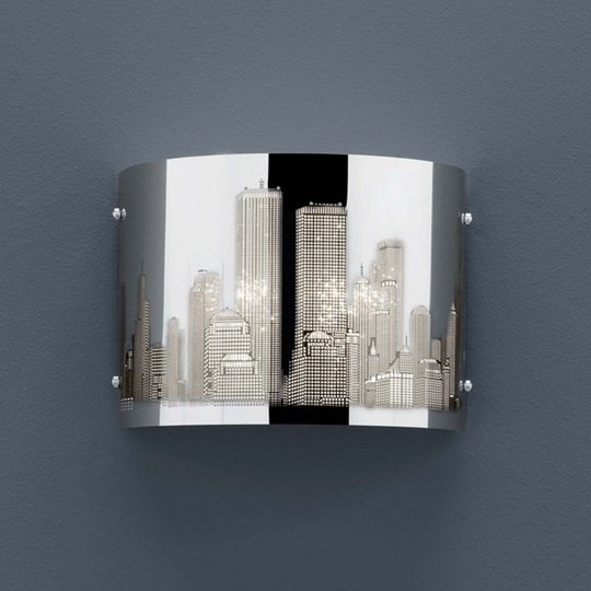 Laserskuren vägglampa Skyline