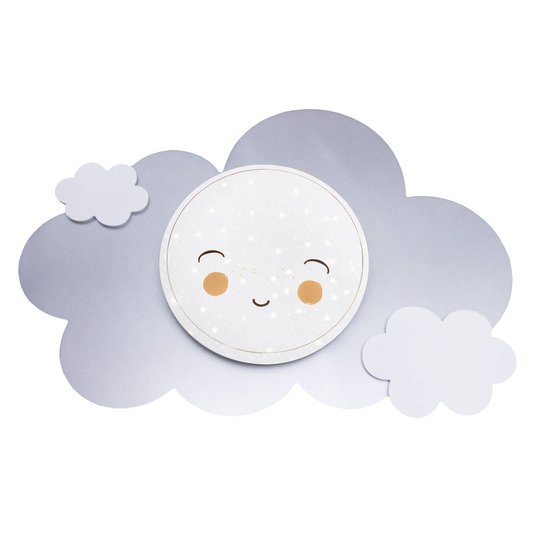LED-vägglampa Bildmoln Starlight Smile silver