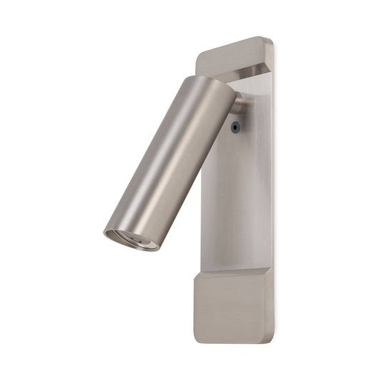 LEDS-C4 Lire LED-väggspotlight, nickel satin