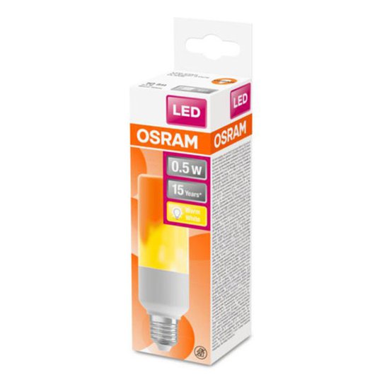 OSRAM Stick Flame LED-lampa E27, 0,5 W 1 500 K
