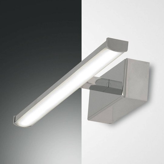 LED-vägglampa Nala, krom, bredd 30 cm