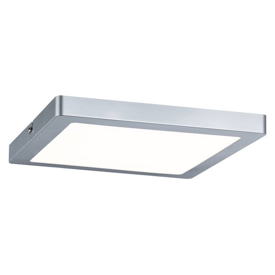 Paulmann Atria LED-taklampa 22 x 22 cm krom matt