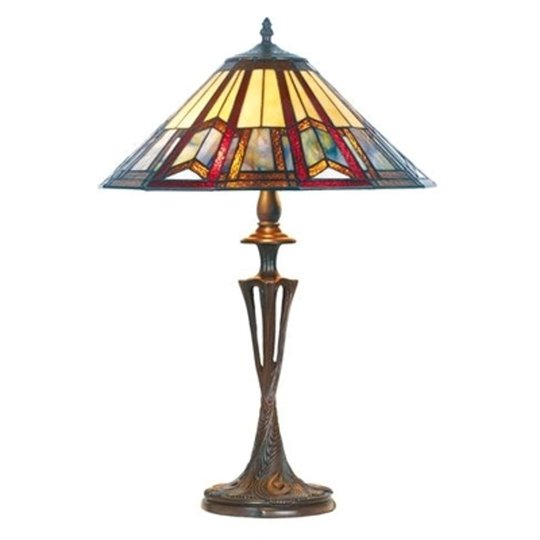 LILLIE elegant bordslampa i tiffanystil