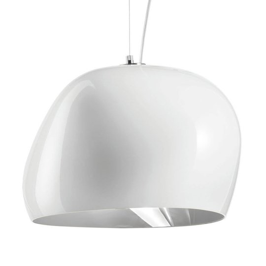 Hänglampa Surface Ø 40 cm, E27, vit/stålgrå