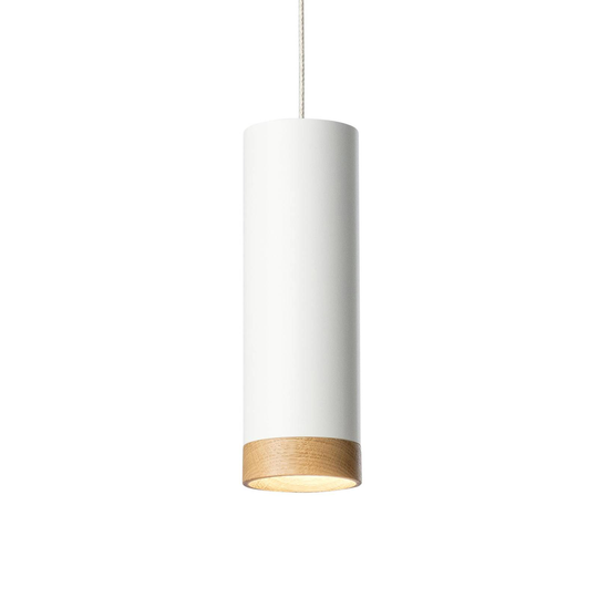 LED-pendellampa PHEB, vit/ek