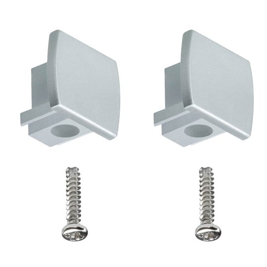 Paulmann URail ändhylsa 2-pack paket matt krom