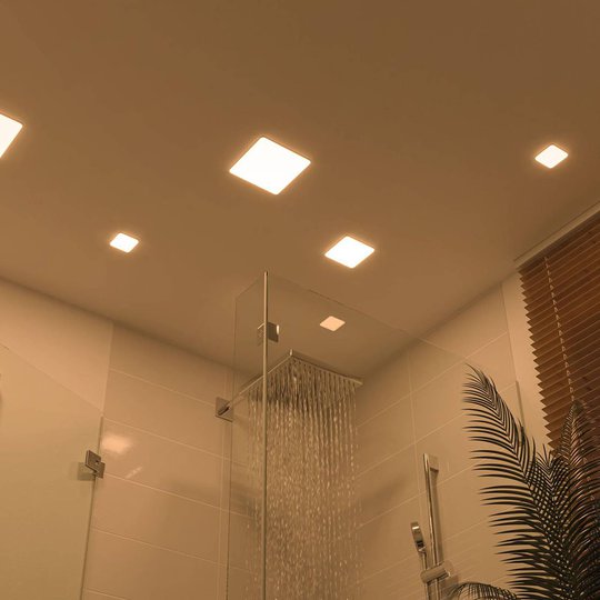 Paulmann LED-panel Veluna 3 000 K kantig 12,5 cm