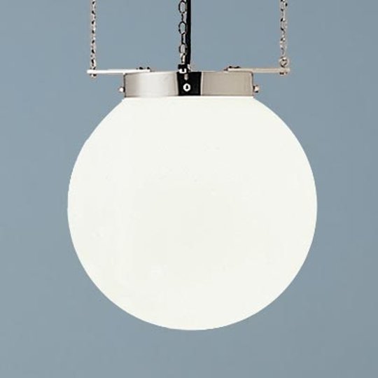 Hänglampa i Bauhaus-stil, förnicklad 35 cm
