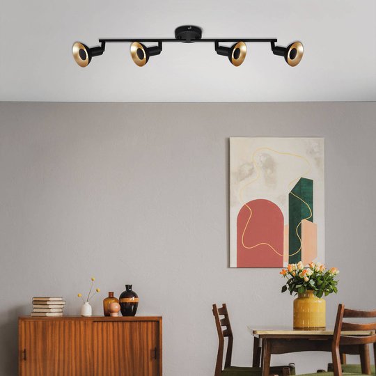 LED-vägglampa Kukui, 4 lampor
