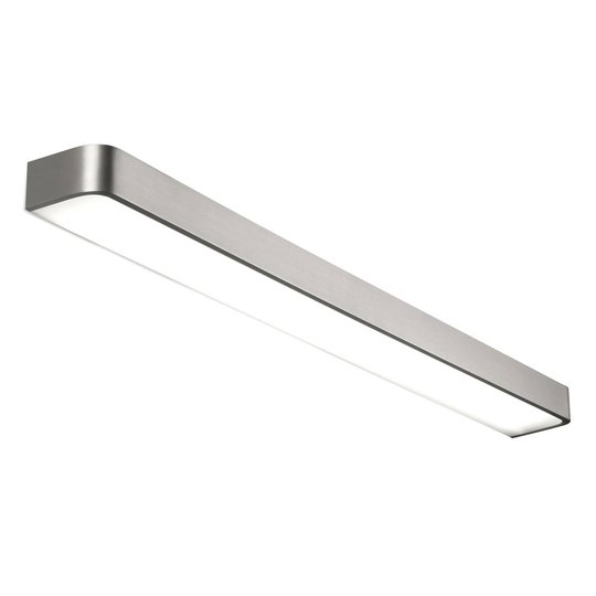 Matt nickelfärgad LED-vägglampa Arcos