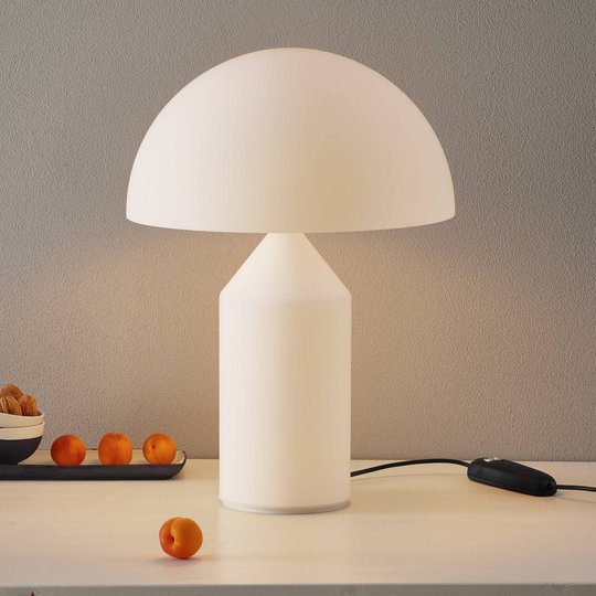 Oluce Atollo - muranoglasbordslampa, 50 cm