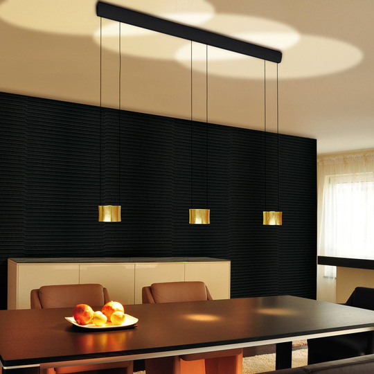 BANKAMP Impulse LED-hänglampa 3 lampa guld