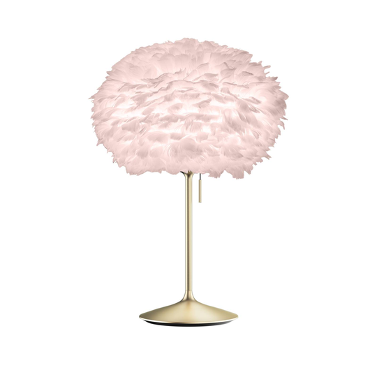 UMAGE Eos medium bordslampa rosé/mässing borstat