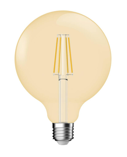 E27 Glob 95mm Amber LED 5,4W