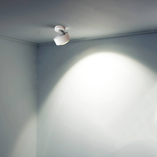 Puk Maxx Move LED-spotlight, lins klar, vit matt