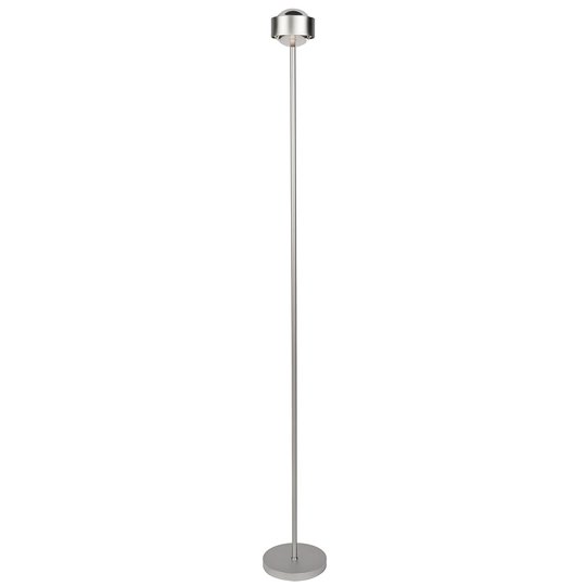Slank bordslampa PUK EYE, matt krom