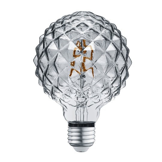 LED-lampa E27 4W 3000K Struktur rök