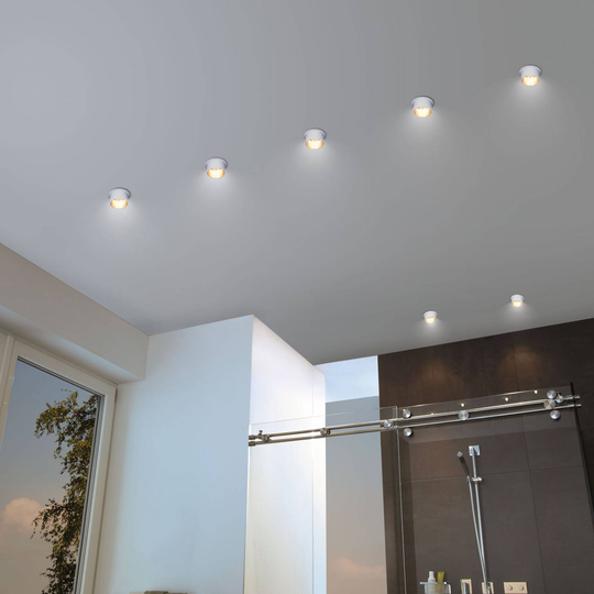 Paulmann Gil LED-inbyggnad vit matt/guld
