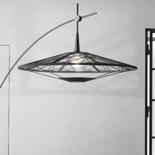 Forestier Carpa golvlampa, svart, höjd 200 cm