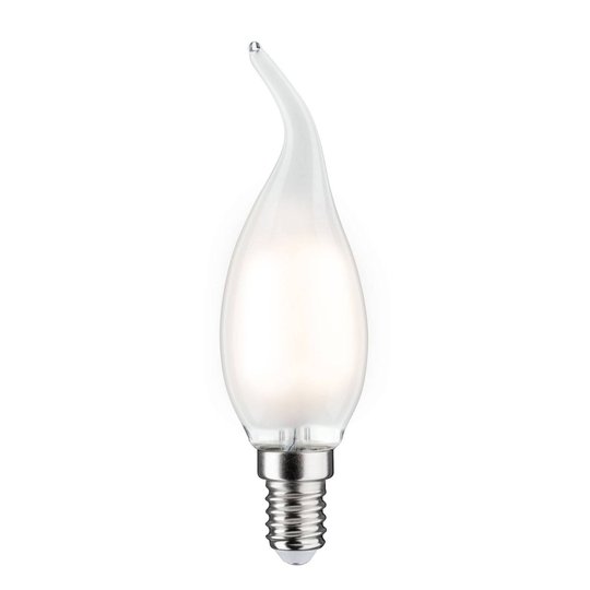LED-kronljuslampa E14 2,6W 2 700 K böjd topp