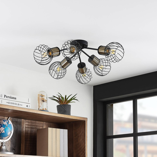 Lindby Cornel takspotlight, 6 lampor