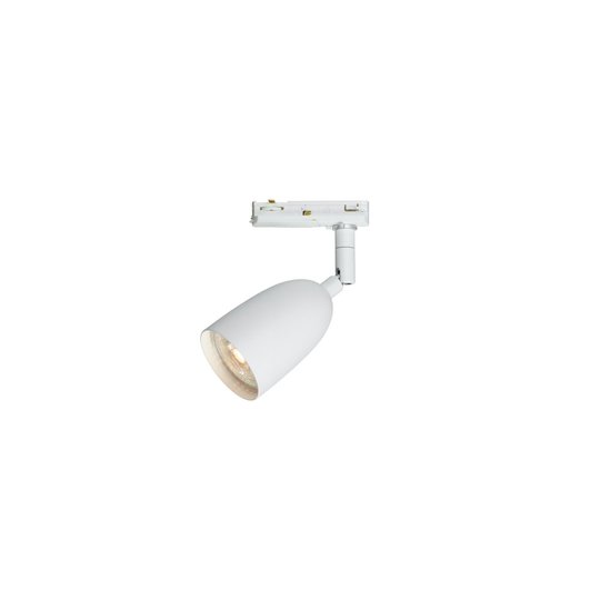Radiell spotlight vitstruktur/mattvit Global 1-fas GU10