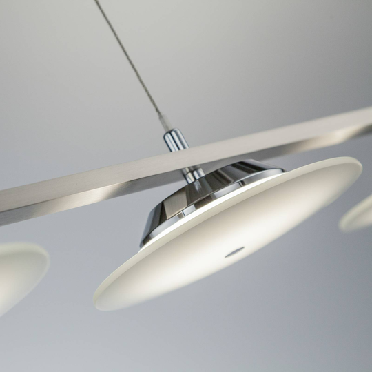 B+M LEUCHTEN Astra LED-hänglampa, nickel