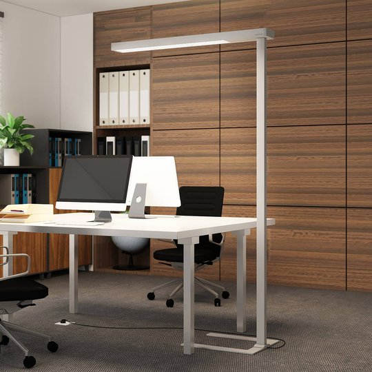 Arcchio Bilano LED-golvlampa till kontor, dimmer