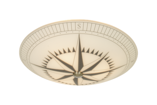 Kompass plafond 42cm (Vit)