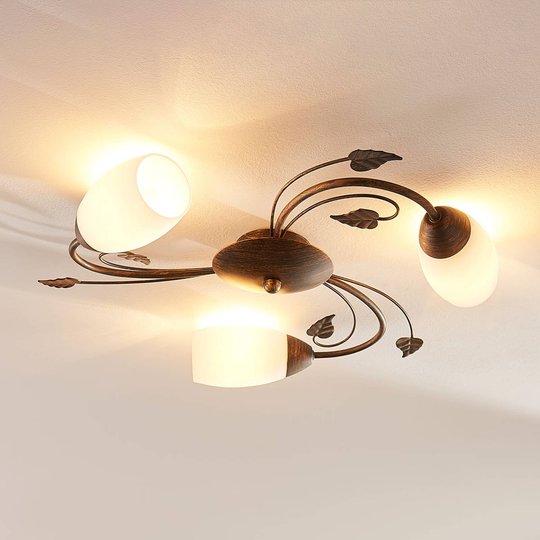 LED-taklampa Stefania med tre ljuskällor