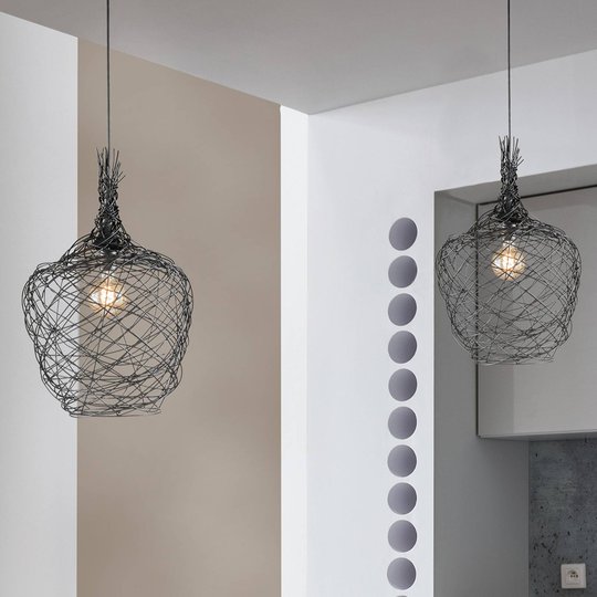 Hänglampa Milo i korgdesign