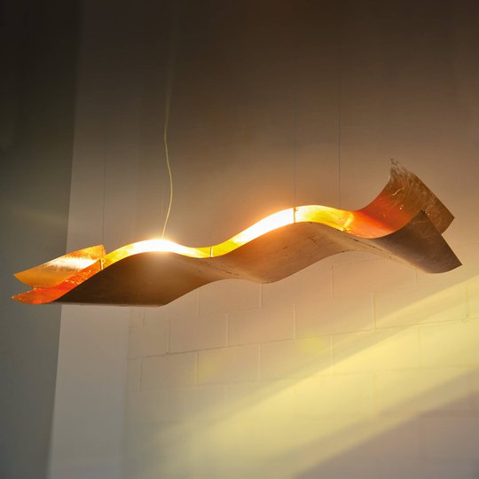 Ädel taklampa A Tempo Perso med bladguld