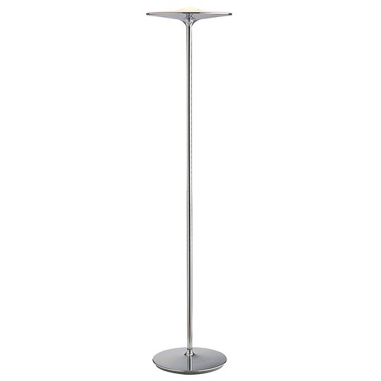 LED-golvlampa Ikon med kromfinish