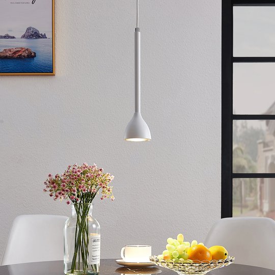 Hänglampa Nordwin, 1 lampa, vit-silver