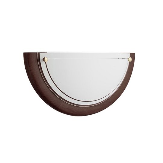 Vägglampa K1D med träram i wenge