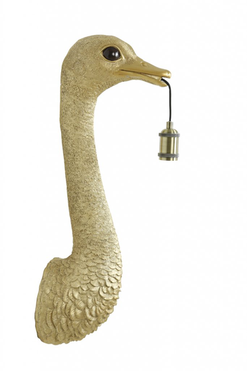 Ostrich vägglampa (Guld)