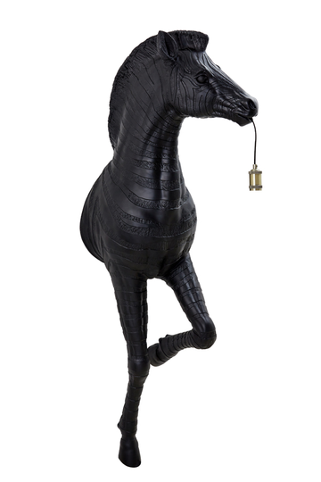 Zebra vägglampa (Svart)