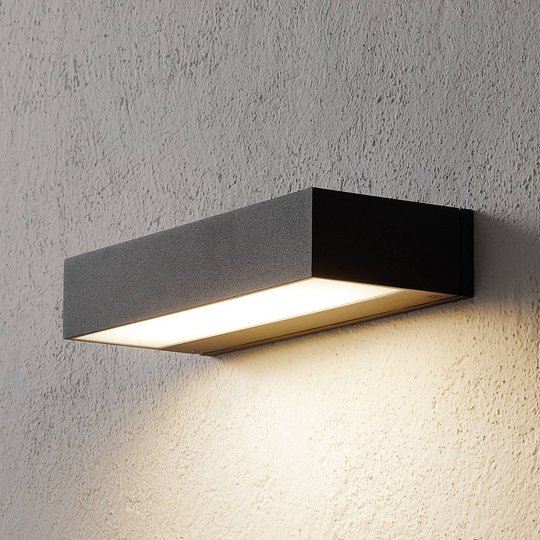 BEGA 33329 LED-vägglampa 3 000 K 30 cm down grafit